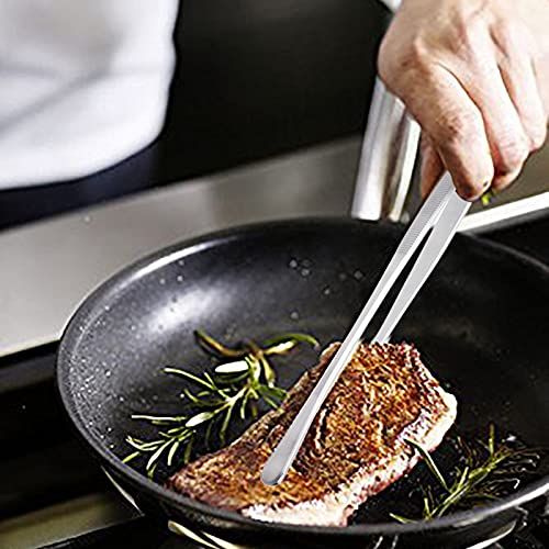 Tangoowal 12-Inch Professional Kitchen & Cooking Tweezers Tongs - Stainless Steel Long Tweezer Tongs - BBQ,Plating,Multi-use Tangoowal