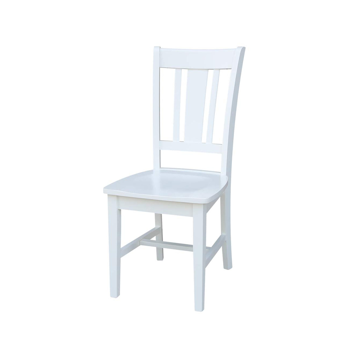 International Concepts Set of Two San Remo Splatback Dining Chairs, White IC International Concepts