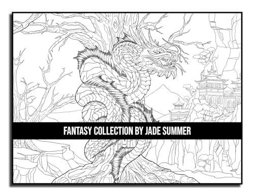Fantasy Collection: An Adult Coloring Book with 100+ Incredible Coloring Pages of Mermaids, Fairies, Vampires, Dragons, and More! WoodArtSupply