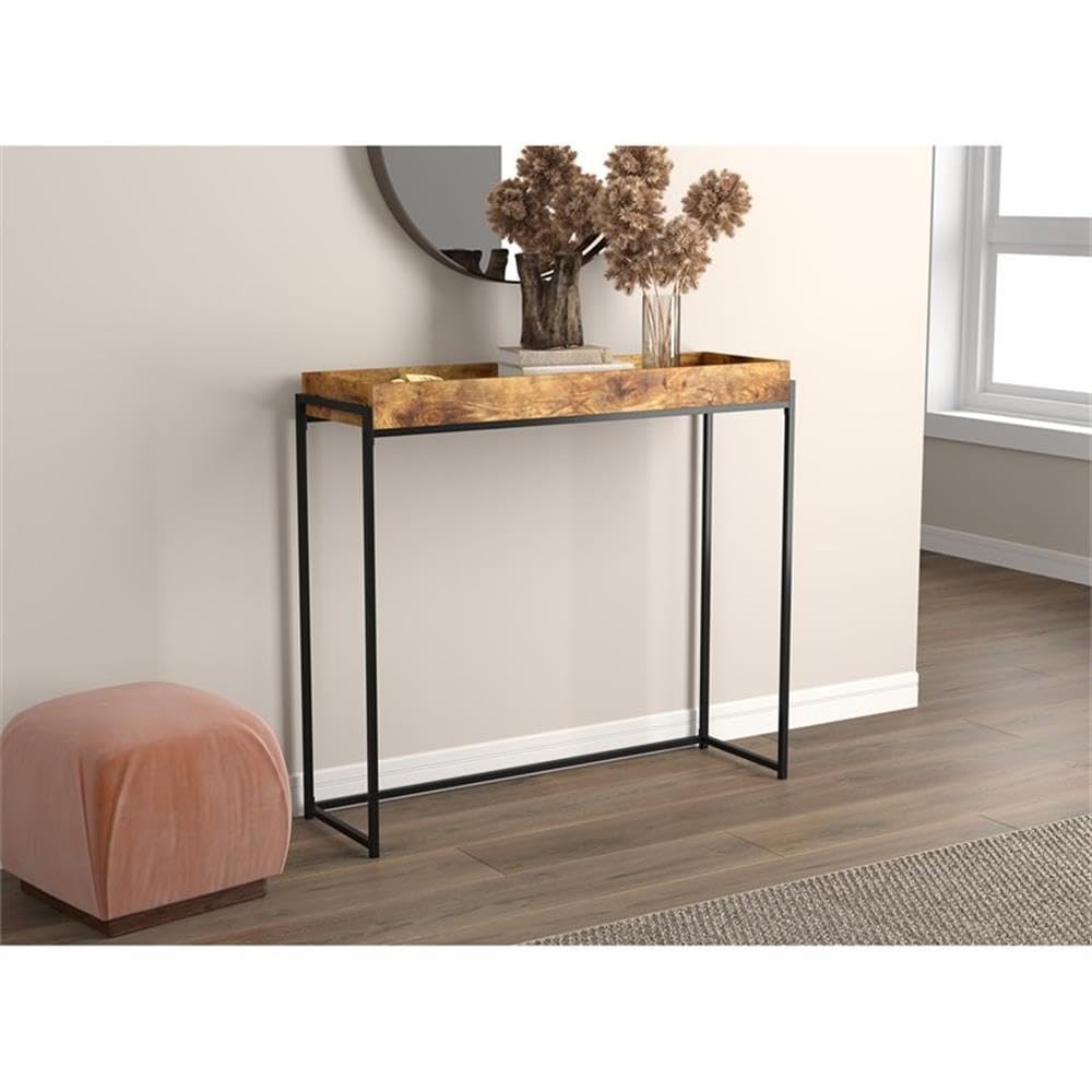 Safdie & Co. Table 35L Brown Reclaimed Wood Sunken Tray, 12D x 39.5W x 35.5H in Safdie & Co.