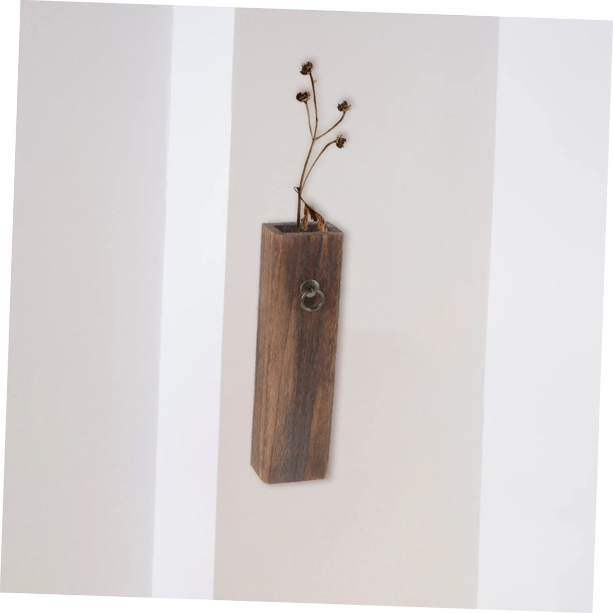 Hoement Wooden vase Dried Pampas Holder Wall Pocket vase Wood Wall Hanging Planter Wall Wood vase Wall Mount Wood vase Indoor Wall Planter Household Hanging Flower Basket Pine Wood Hoement