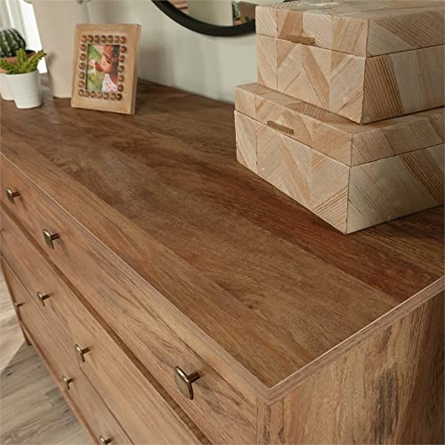 Sauder River Ranch 6-Drawer Bedroom Dresser Sindoori Mango, Sindoori Mango finish Sauder