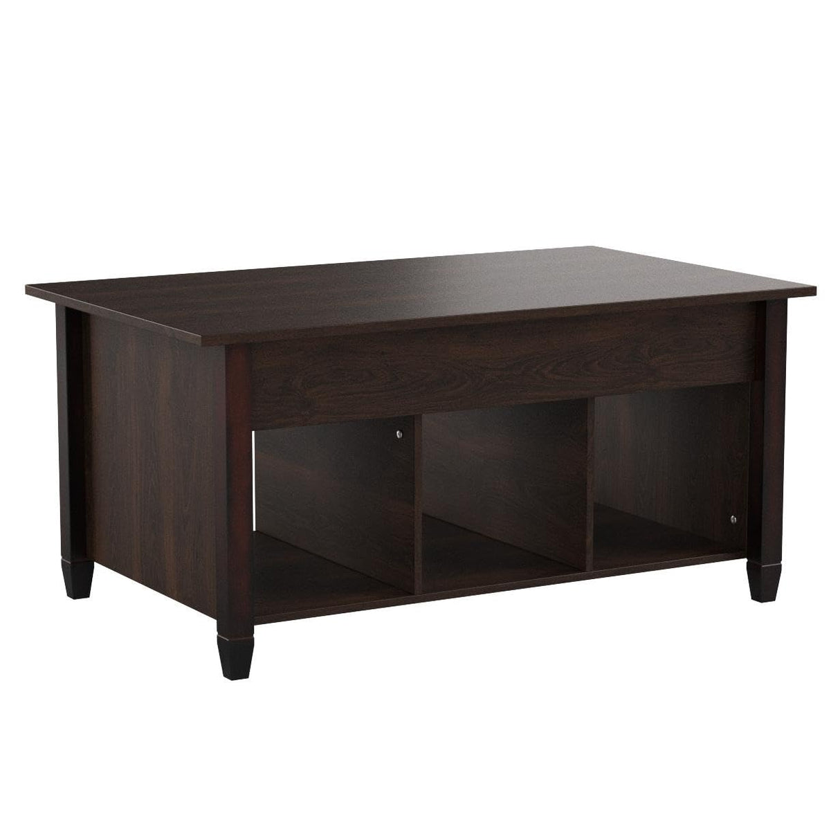 Yaheetech Coffee Table, 41in Lift Top Coffee Table with Storage Hidden Compartment & Shelf, Retro Coffee Center Table with Lift Tabletop for Living Room, Espresso Yaheetech
