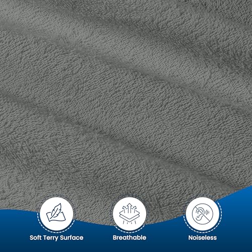 Queen Size Mattress Protector Waterproof, Premium 200 GSM Terry Mattress Cover, Soft & Breathable Bed Cover, Fitted Sheet Style Stretchable Deep Pockets 17" by Utopia Bedding (Gray) Utopia Bedding