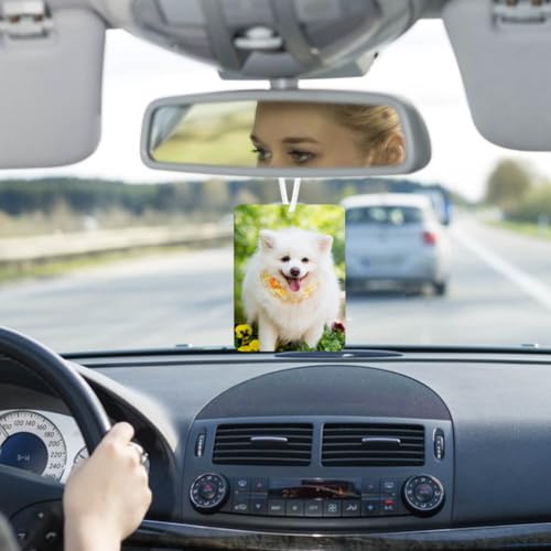 80 Pcs Sublimation Air Fresheners Blanks with Bags, DIY Sublimation Air Freshener Sheets Scented Hanging Felt Heat Transfer Air Freshener for Car Home Interior Decor BAOZOON