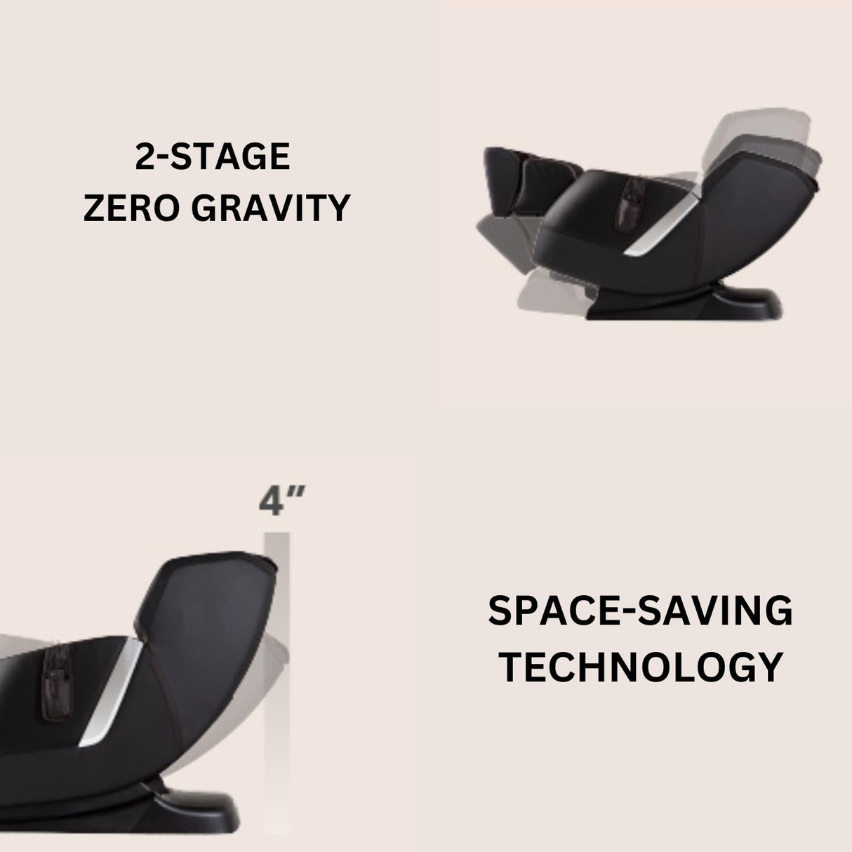 Osaki AmaMedic Juno II 3D | 3D+ Sonic Massage | Zero Gravity | Full Body Airbag Massage Chair | Seat Vibration | Lumbar Heating | Automatic Body SCAN | Brown Osaki