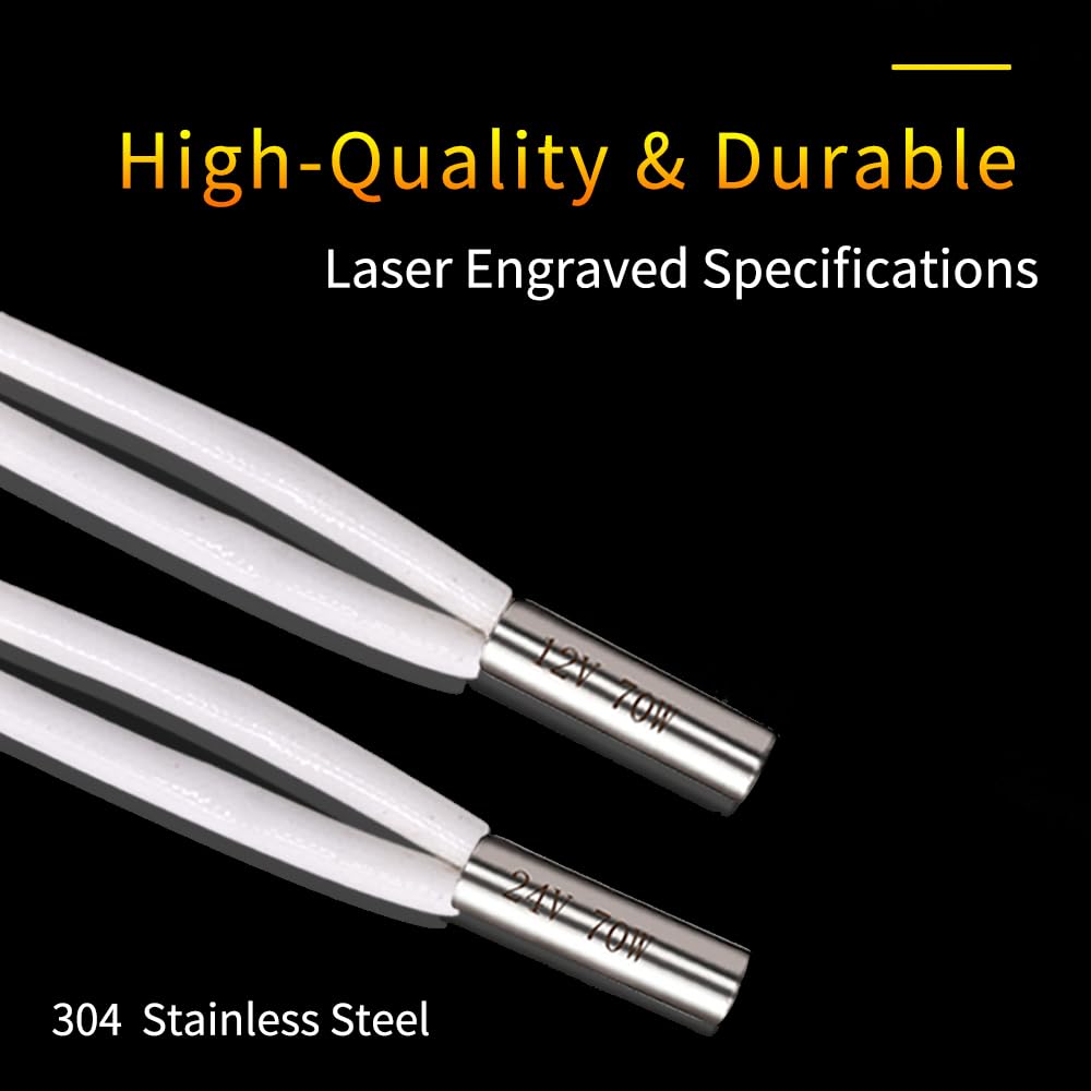 Creativity 12V 70W Right Angle Heater Cartridge Heating Tube, 3D Printer 12 Volt Upgrade to 500°C, Compatible with MK8 Extruder V6 Hotend PT100 Volcano 3D Printer (12V70W Heater) Creativity