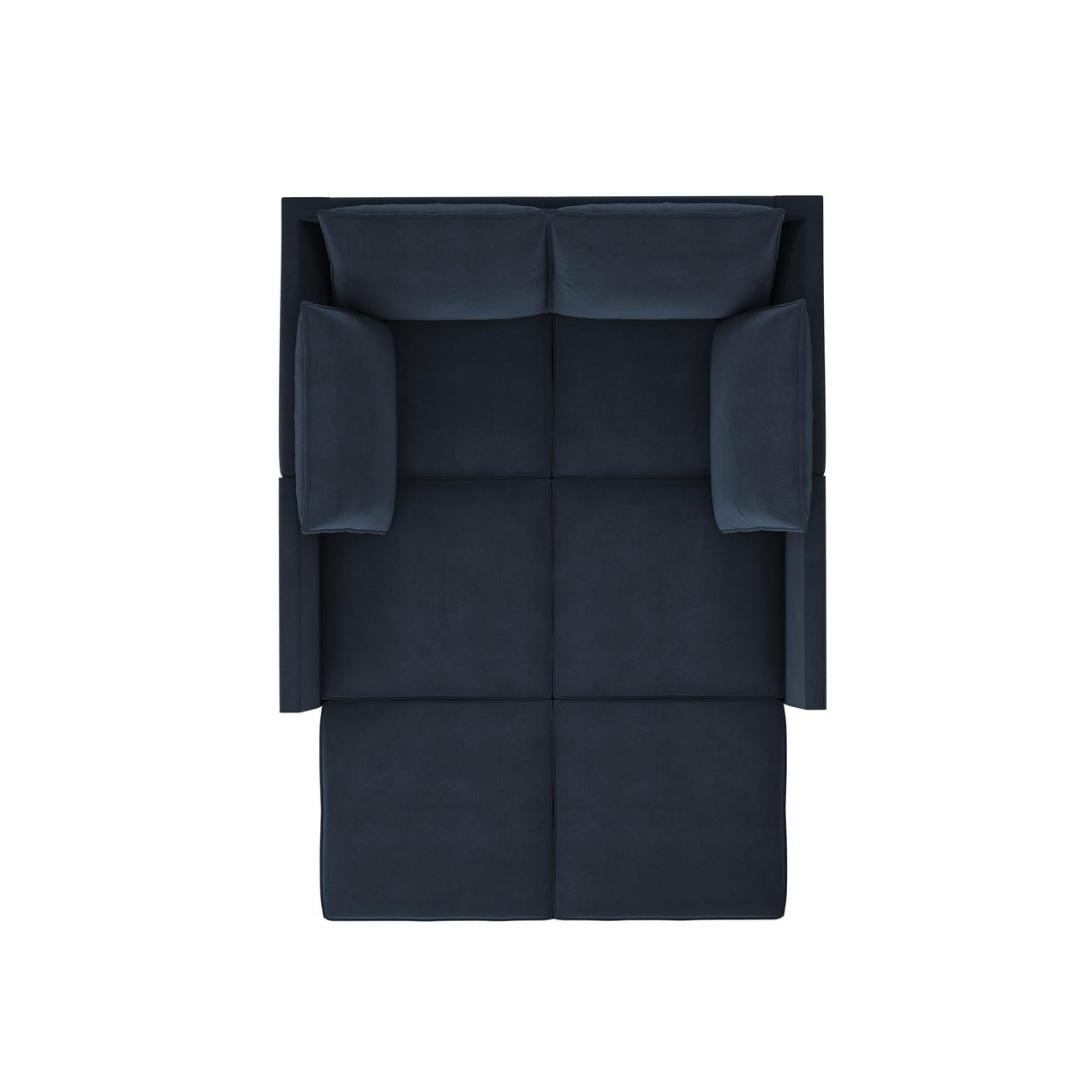 HONBAY Modular Sectional Sleeper Sofa with Storage Velvet Sectional Sleeper Couch with Chaise Sleeper Sectional Couches for Living Room,Dark Blue HONBAY