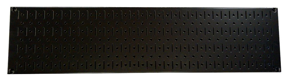 Wall Control Narrow Pegboard Rack 8in x 32in Black Metal Pegboard Runner Tool Board Wall Control
