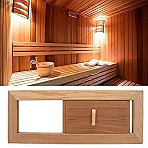 Air Ventilation Panel, Cedar Wood Adjustable Steam Room Sauna Room Air Vent Slab, Air Vent Grille Sauna Accessory, Used for Ventilation Plate In Sauna or Steam Room, 13.4x5.1x0.4 Inch Niiyen