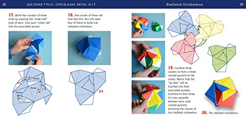 Geometric Origami Mini Kit: Folded Paper Fun for Kids & Adults! This Kit Contains an Origami Book with 48 Modular Origami Papers and Instructional Videos Tuttle Publishing