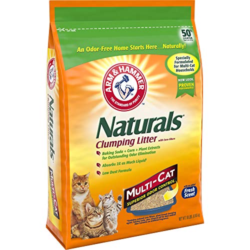 ARM HAMMER Naturals Cat Litter, Multi Cat, 18lb Bag Arm & Hammer