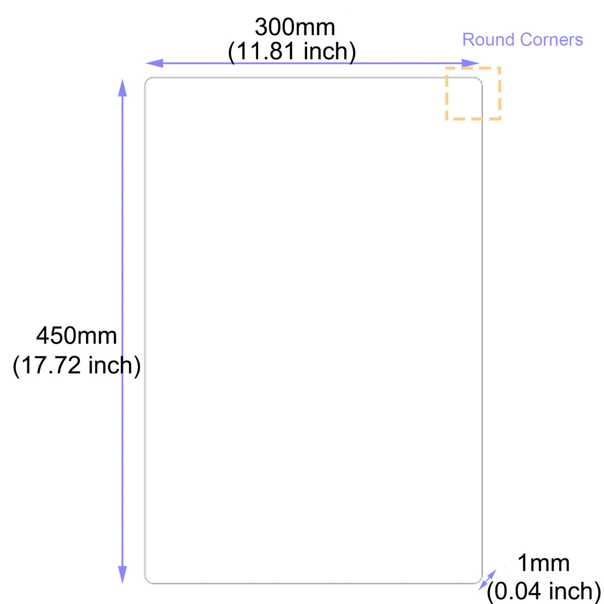 ebamaz Aluminum Alloy Sublimation Blanks 12X18X0.04 inch 3PCS Metal Photo Signs Round Corners Plates (Pure White) 30X45CM ebamaz