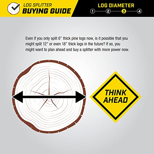 Champion Power Equipment 90720 Champion 7-Ton Compact Horizontal Gas Log Splitter with Auto Return, Black Champion Power Equipment