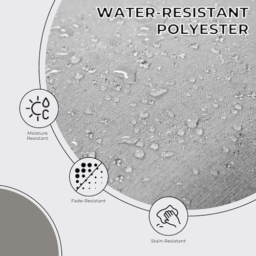 Grand patio 10-Piece Patio Dining Set for 8, 8 E-Coated Outdoor Dining Set Swivel Patio Dining Chairs with Olefin Cushions & 2 Rectangular Faux Woodgrain Table with 1.5”Market Umbrella Hole Grand patio