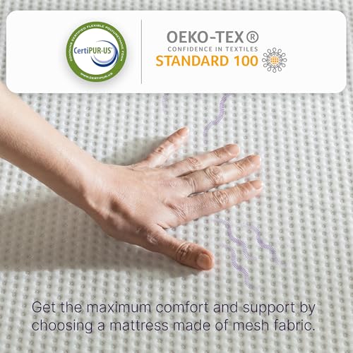 NapQueen Twin Mattress, 14 Inch Charcoal Memory Foam Mattress, Twin Bed Mattress in a Box, CertiPUR-US Certified, Medium Firm, Breathable Soft Fabric Cover NapQueen