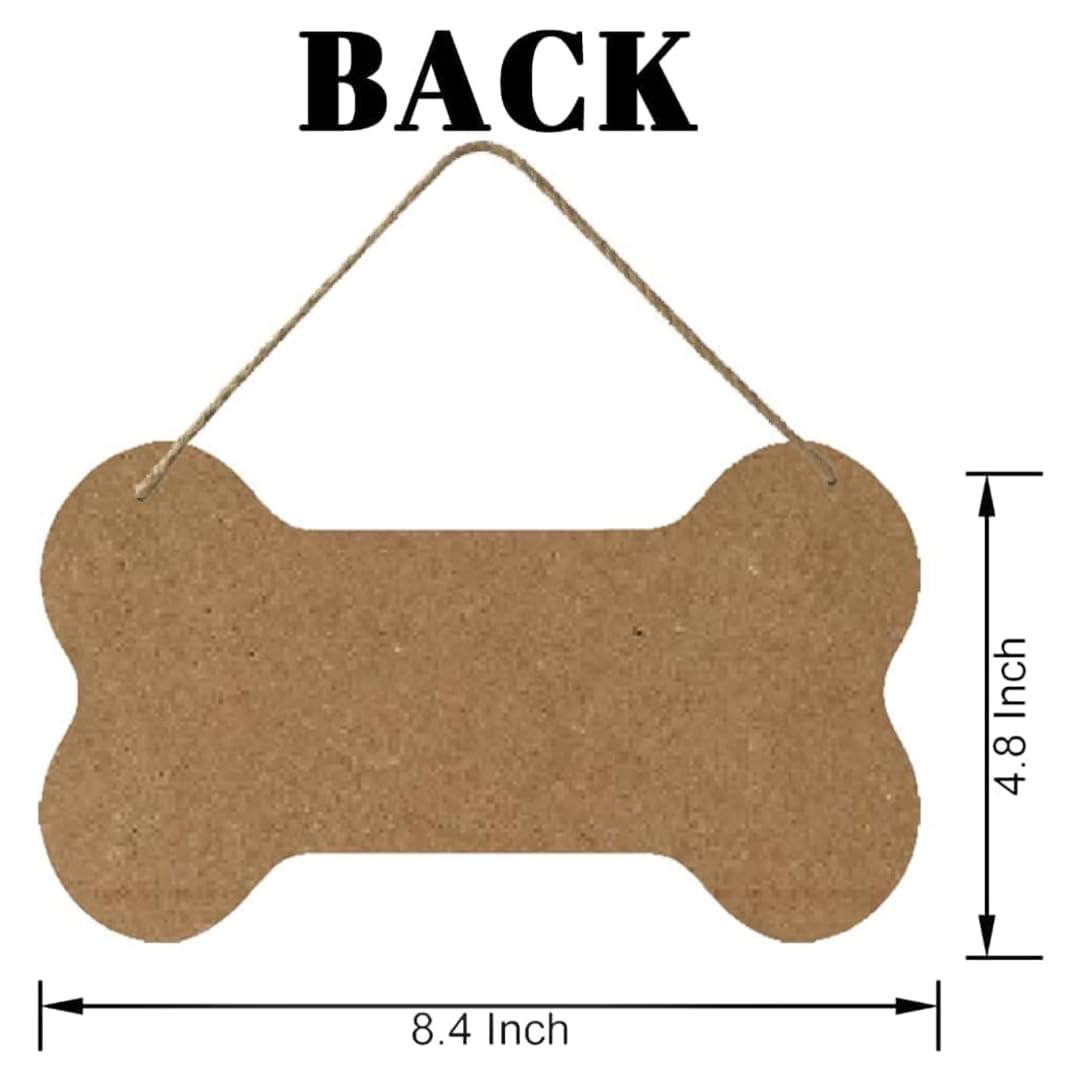 Personalized Dog Bone Wood Sign Custom Name or Image Pet Sign for Home Farmhouse Decor Rustic Wall Decor Sign Custom Metal Sign