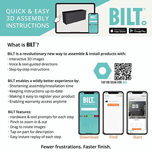 Tvilum Scottsdale 6 Drawer Double Dresser, Truffle Tvilum