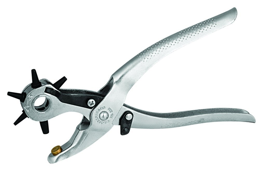 C.S. Osborne 223 Revolving Leather Hole Punch, Multi-sized C.S. Osborne