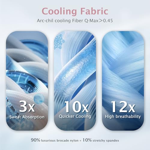 BEAUTEX Cooling Comforter Queen Size - Double Sided Cool Blanket for Hot Sleepers and Night Sweats, Q-Max>0.45, Breathable Lightweight Silky Summer Ice Blankets for All Season (Pink, 90" x 90") BEAUTEX