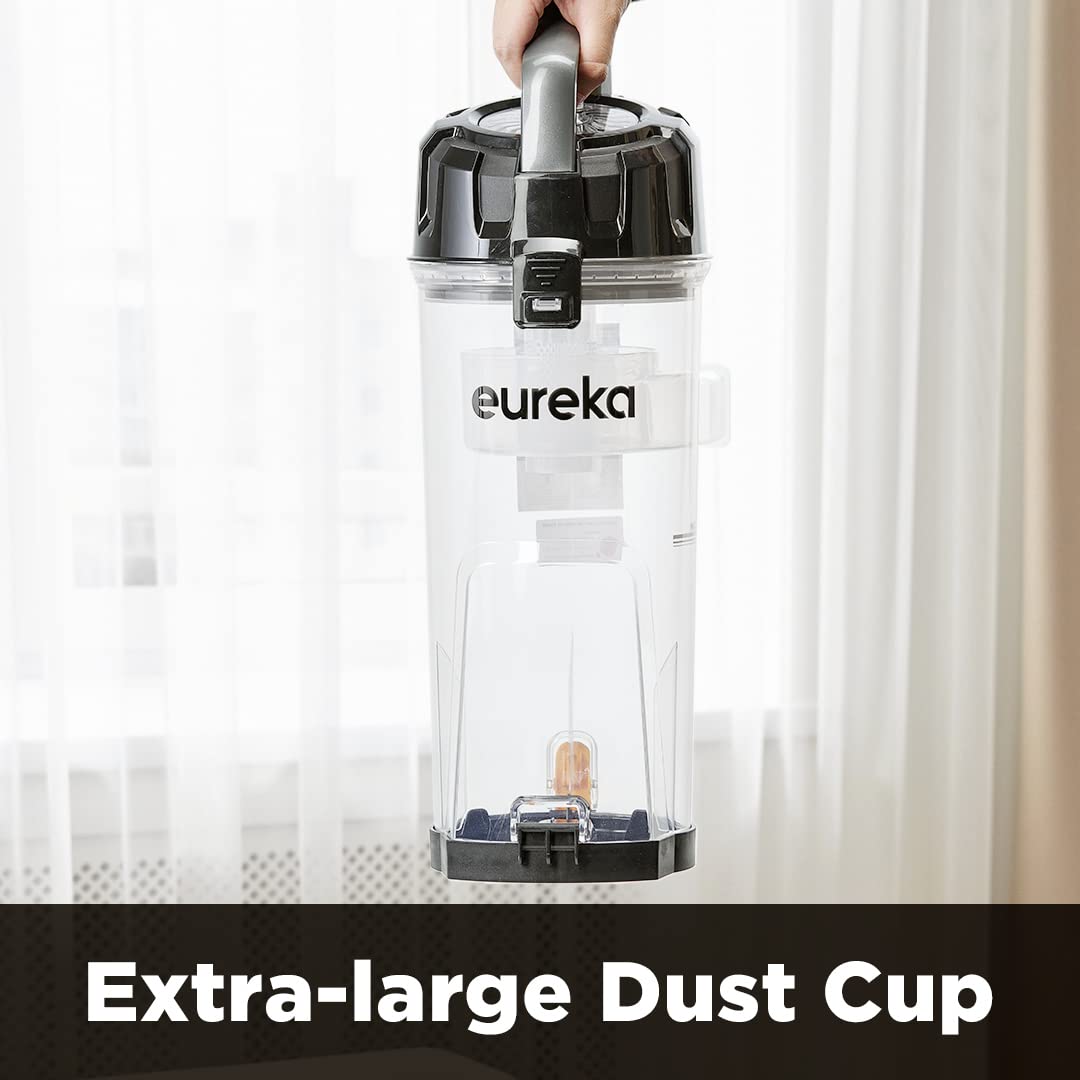 EUREKA PowerSpeed Lightweight Powerful Upright Vacuum Cleaner for Carpet and Hard Floor, Pet Turbo, Black,Yellow Eureka