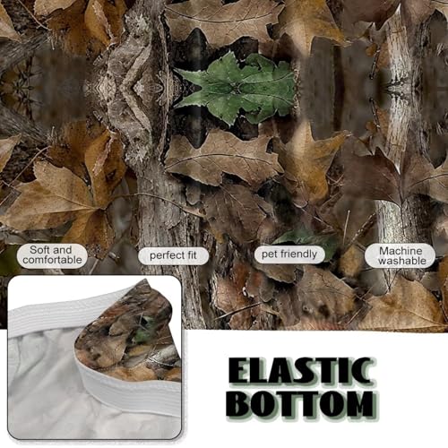 NETILGEN Home Living Room Armless Futon Cover Sofa Bed Slipcover with Elastic Bands High Stretch Sofa Slipcover Machine Washable Oak Leaf Hunting Camo NETILGEN