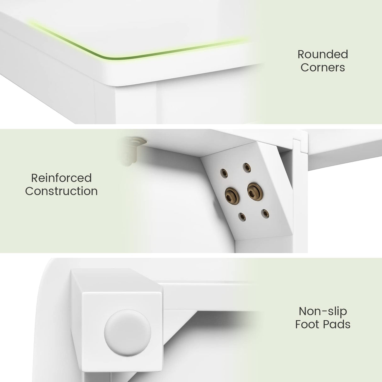 Giantex Wood Dining Chairs Set of 4 White - Wooden Armless Kitchen Chairs with Solid Rubber Wood Legs, Non-Slip Foot Pads, Max Load 400 Lbs, Giantex