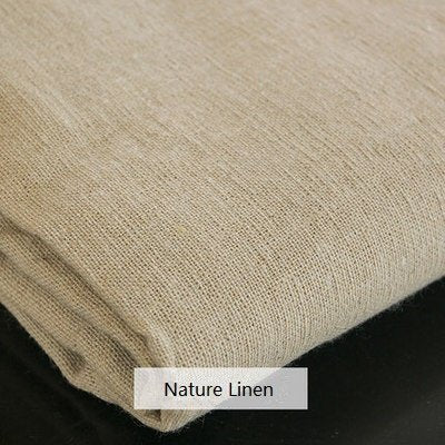 Nature Linen Needlework Fabric, Plain Solid Colour Linen Cloth Hemp Jute Fabric Table Cloth Garments Crafts Accessories, 20 by 62-Inch (Color 1) LOVOUS
