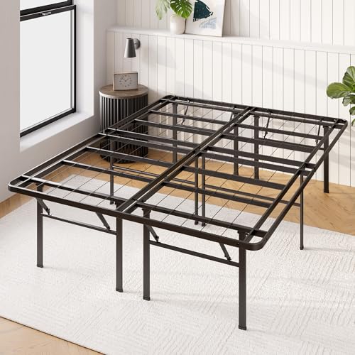 Zinus Premium SmartBase 4 Extra Inches high for Under-bed Storage/Mattress Foundation/Platform Bed Frame/Box Spring Replacement/Quiet Noise-Free, Queen, Black (OLB-SB13-18Q) Zinus