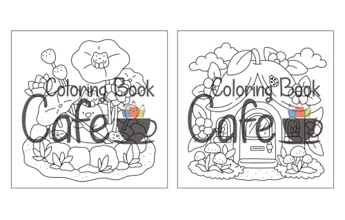 Tiny Gardens: Cute & Comfy Coloring Book for Adults and Teens Featuring Adorable Garden Scenes (Cute and Comfy Coloring Books) WoodArtSupply