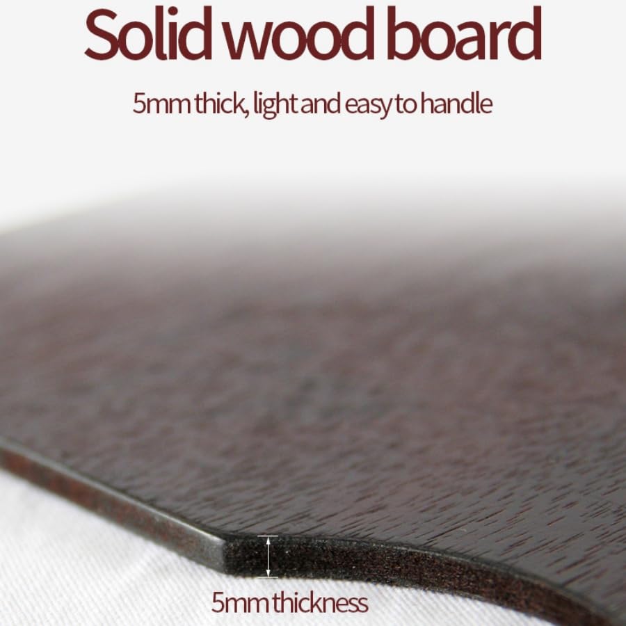 Large Walnut Wooden Paint Palette 20 x 16 Inch - Kidney Shaped Oil Painting Pallet, Color Mixing Tray for Pro, Artist Art Students, Gouache 50 * 40 cm (Oval 20 x 16 inch) KIILOMP