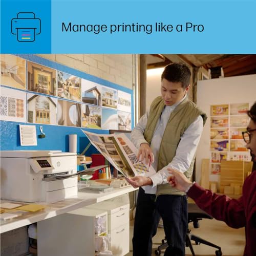 HP OfficeJet Pro 9730e Wide Format Wireless All-in-One Color Inkjet Printer, Print, scan, Copy, ADF, Duplex Printing Best-for-Office, 3 Months of Instant Ink Included (537P6A) HP