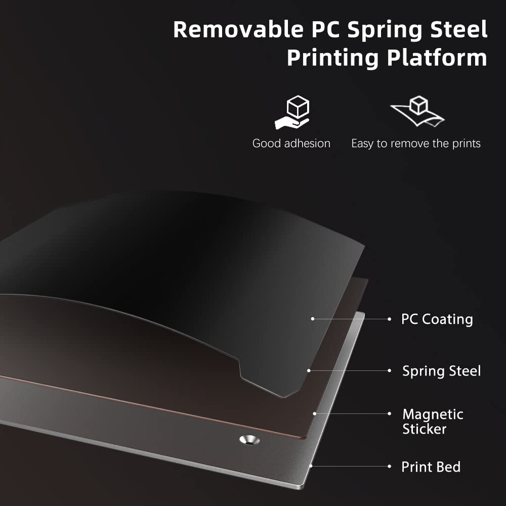 Official Creality Ender 3 V2 Neo 3D Printer with CR Touch Auto Leveling PC Spring Steel Platform Full-Metal Extruder 95% Pre-Installed 3D Printers Resume Print and Model Preview 8.66x8.66x9.84 inch Comgrow