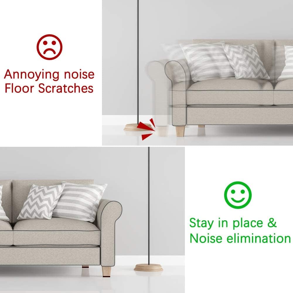 Yelanon Non Slip Furniture Pads -56 pcs(1+2)” Furniture Grippers, Non Skid Furniture Legs,Self Adhesive Rubber Furniture Feet, Anti Slide Furniture Hardwood Floor Protector for Keep Couch Stoppers Yelanon