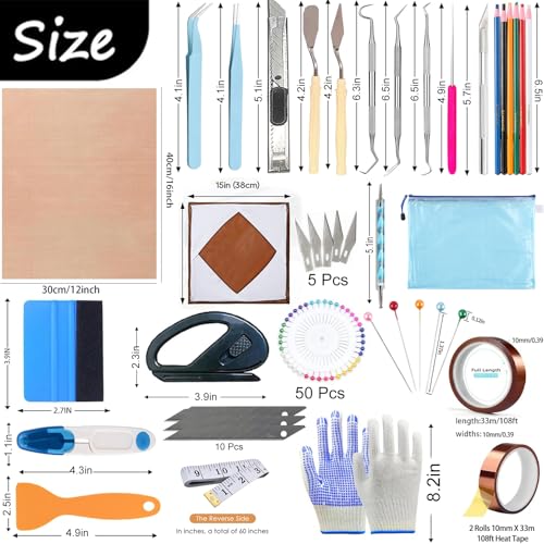XEUZK Press Platen Wrap Cover Kit, 2 Heat Press Platen Wrap Cover (15Inch), 3Pack Teflon Sheet for Heat Press Heat Resistant Gloves with Silicone Bumps 2 Rolls Heat Resistant Tape & Sublimation Pencil XEUZK
