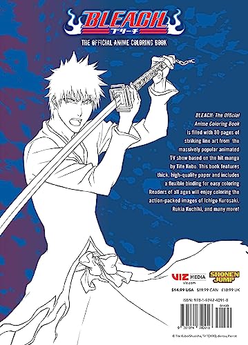 BLEACH: The Official Anime Coloring Book (Bleach: The Official Coloring Book) WoodArtSupply