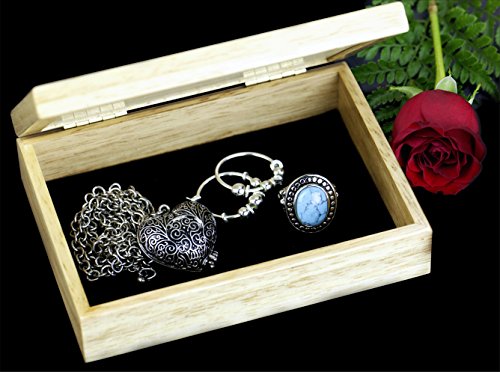 Wood Eagle Nest Box - Handmade USA - Unmatched Quality - Unique, No Two are the Same - Original Work of Wood Art. A Eagle Nest Gift, Ring, Trinket or Wood Jewelry Box (4103 Eagle's Nest 4x5x1.5) MarqArt