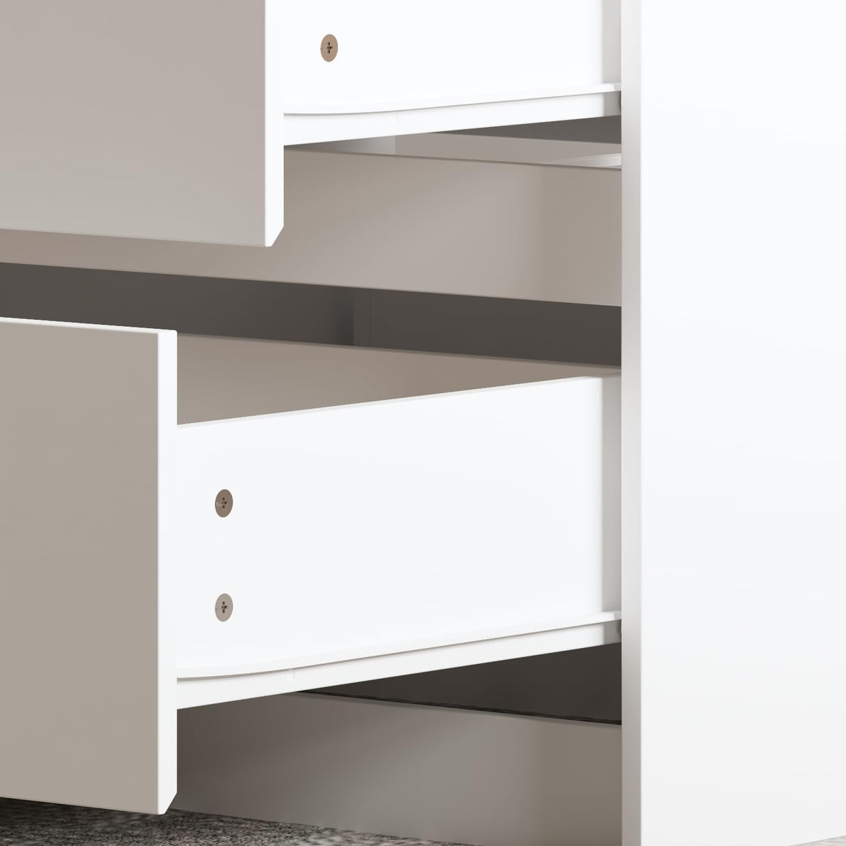 TAMUNE Armoire Bedroom Island Wardrobe Closet Island with 12 Drawers & Sliding Glass Tabletop, Island Dresser with Expandable Design, Closet Island for Bedroom Cloakroom White 63”W x 31.5”W x 35.8”H TAMUNE