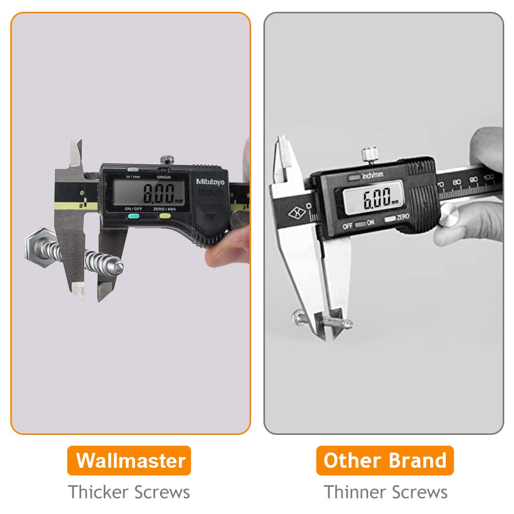 Wallmaster 2-Pack 15x45 Heavy Duty Garage Wall Shelving 45-inch-by-15-inch Wall Mount Garage Storage Rack Floating Shelves Max Load 400lb Black Wallmaster