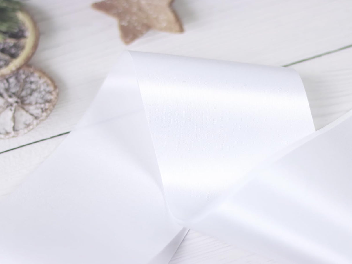 FENDOLE 6 Pack White Blank Sash,Plain Satin Sashes,Sashes for Pageants,DIY Sashes for Party Decorations,Blank Sashes for Pageants FENDOLE