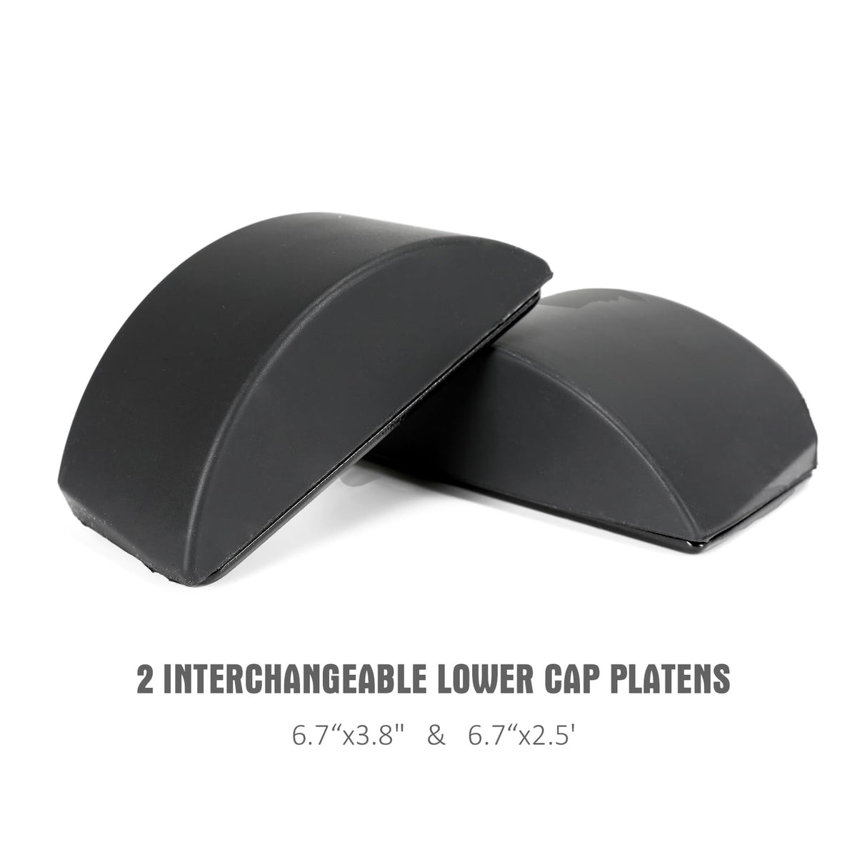 PowerPress Hat Heat Press Machine for Caps with 2pcs Interchangeable Platens -Black PowerPress