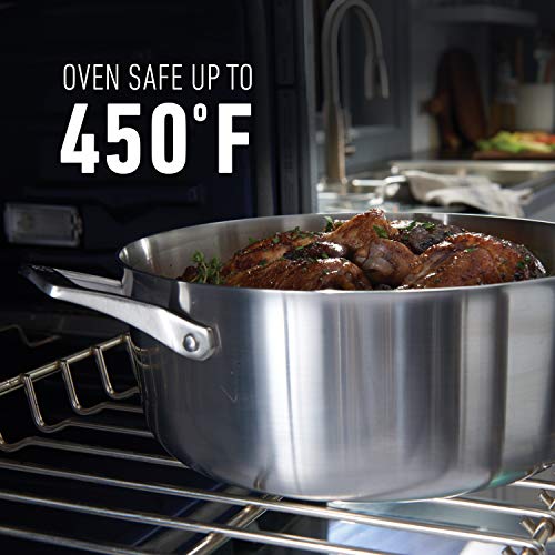 Calphalon Stainless Steel Kitchen Cookware, 11-Piece Pots and Pans Set with Stay-Cool Handles, Dishwasher & Oven Safe, Silver Calphalon