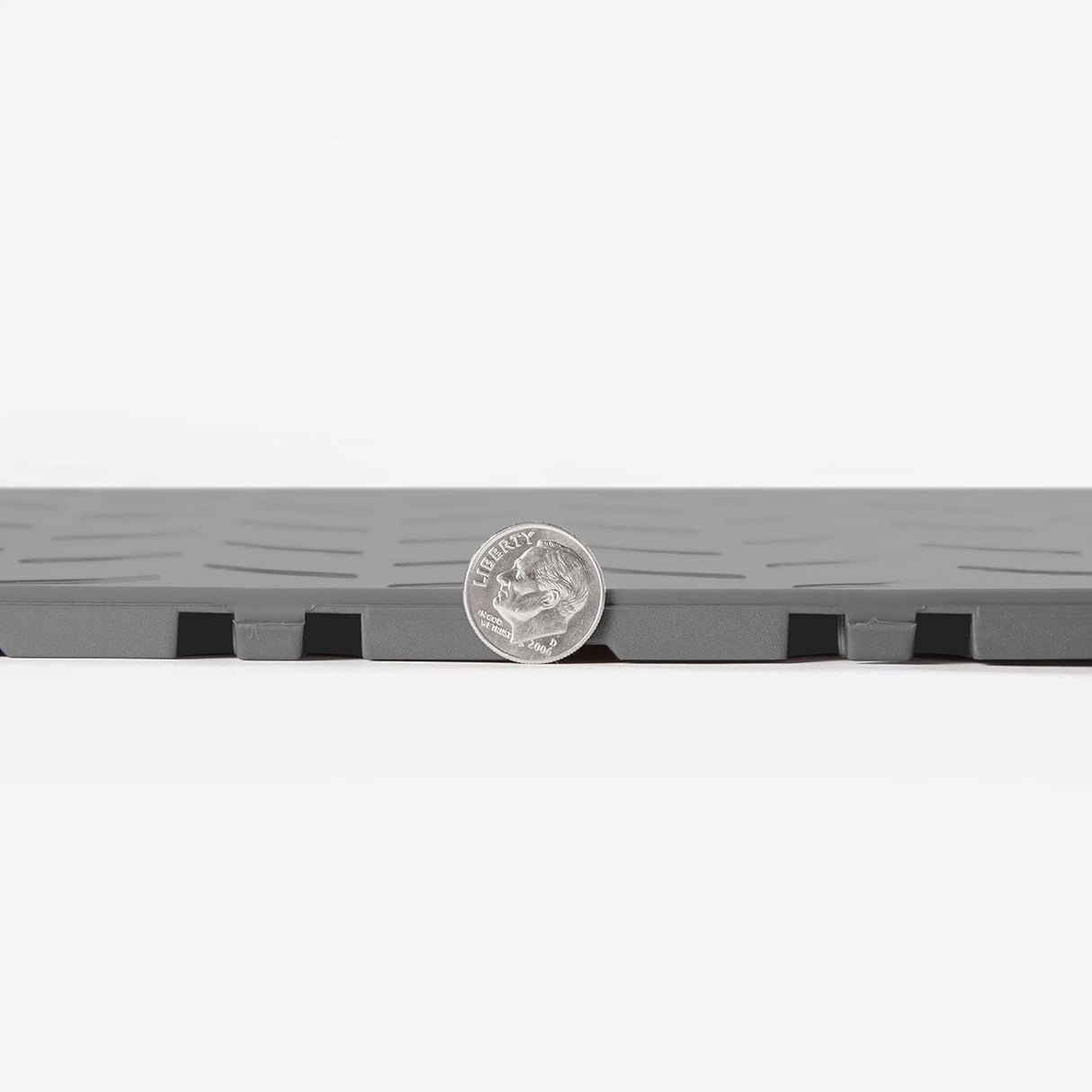 IncStores FlooringInc's Nitro 12"x12" Snap-Together Garage Flooring Tiles, Non-Slip Interlocking Plastic Floor Mat, Garage Organization & Storage, Diamond Pattern, Graphite, 12 Tiles, 12 Sq/Ft IncStores