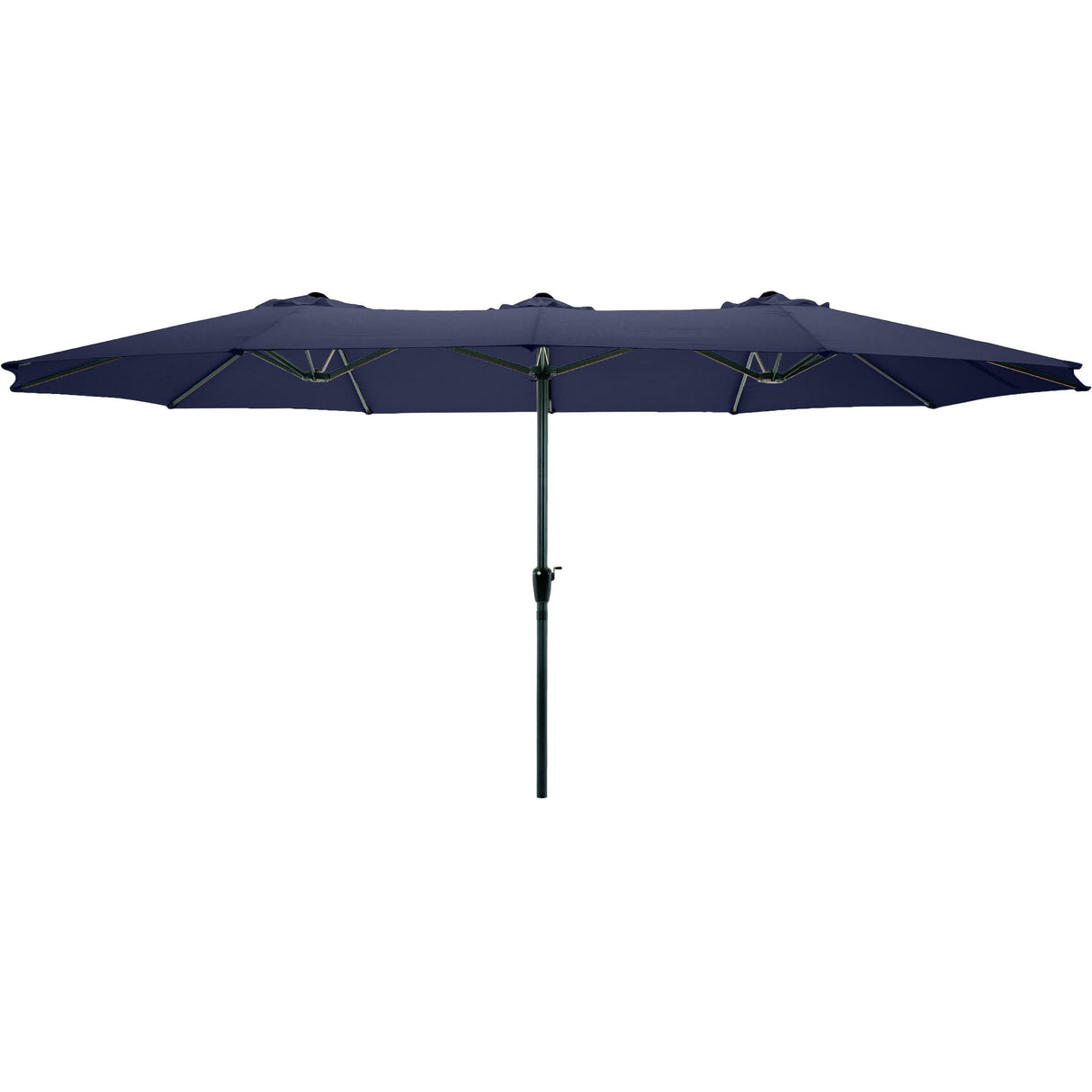 Pure Garden 50-LG1284 15' Double Sided Market Umbrella, Navy Blue Pure Garden