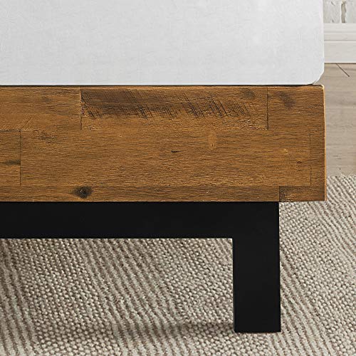 Zinus Tricia Adjustable Wood Platform Bed Frame with Slat Support - Full Size Zinus