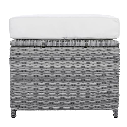 YOPTO 8-Piece Outdoor Furniture Couch Set,Rattan Patio Conversation Sectional Sofa Set with Adjustable Table,Recliners W/Extendable Side Tables & 2 Movable Ottomans,for Patio,Lawn,Backyard,Pool,Beige YOPTO