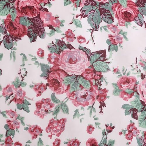 Betsey Johnson - Twin Bed Sheets, Satin Bedding Set with Matching Shams, Smooth & Silky, Dorm Essentials (Vintage Floral Pink) Betsey Johnson