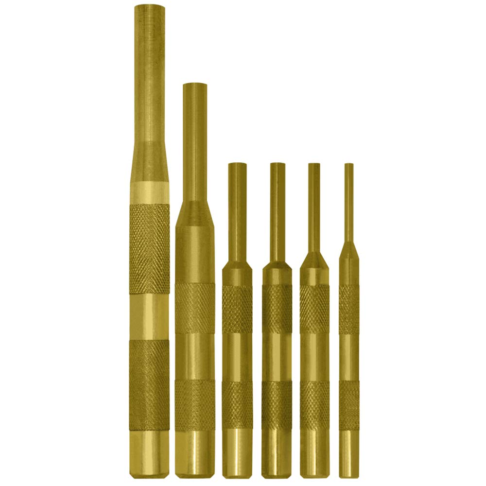 Mayhew Tools 67008 Brass Pin Punch, 12-Piece Set Mayhew Tools