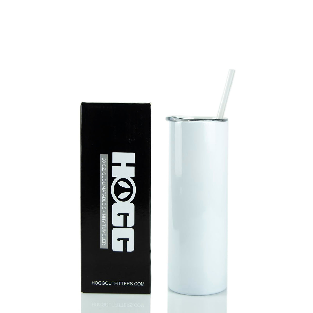Hogg 20oz Sublimatable Straight Skinny Tumbler Case (24 Pack) DIY, Customizable, Glitter, Epoxy, Bulk Tumblers Hogg