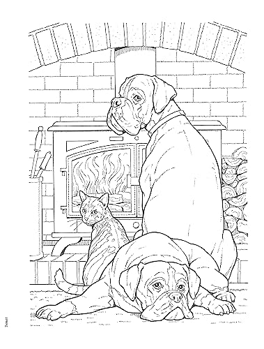 Creative Haven The Dog Lovers' Coloring Book (Adult Coloring Books: Pets) WoodArtSupply